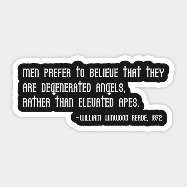 Secular Humanist Quote Sticker by MayhemInMayberry